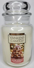 YANKEE CANDLE SPUN SUGAR FLURRIES 1 WICK 22 OZ CANDLE