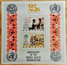 KLASYKA VINTAGE - Dominika 1973 - World Health Org - S/S - Scott 367a - MNH