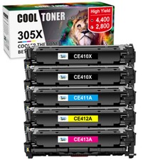 Toner Compatible with HP 305A 305X CE410A Laserjet Pro 400 M451dn MFP M475dn Lot