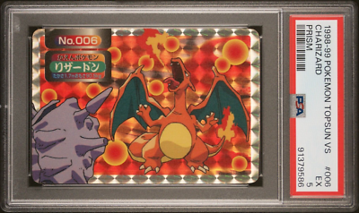 C.Prism Starter Pokémon】Charizard Topsun Pokemon Card Charizard VS Cloyster No. 006 Holo Prism Topsun VS
