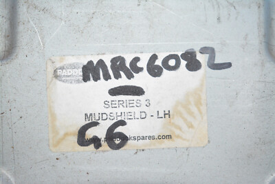 LH (Left-Hand) Inner Wing Mudshield / Splash Plate For Land Rover Series 2A & 3 (RHD Models) - Part MRC6082