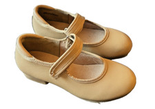 Tan Tap Shoes size 11.5 girls