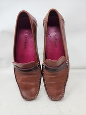 Vintage Y2K 90's Cole Haan D15342 Women's Brown Penny Loafer-Size 7.5 B Grandpa
