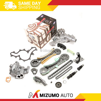 Timing Chain Kit W/o Gears Water Oil Pump Gasket For 97-02 Mazda Ford Mercury