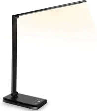 LED Desk Lamp, Eye-Caring Table Lamps, Natural Light Protects Eyes, 5 Modes