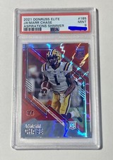 PSA 9 Ja’Marr Chase Aspirations Shimmer /499 RC 2021 Panini Donruss Elite #185