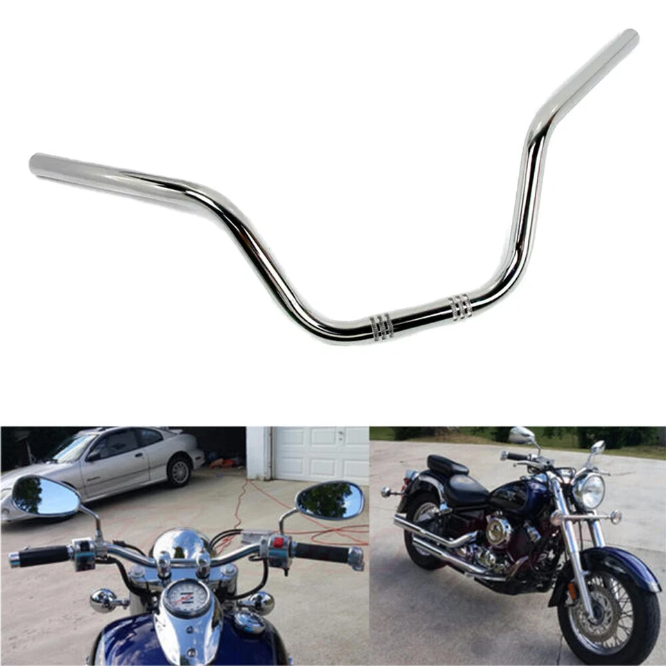 1» 25 мм хром мотоцикла ретро железа руль тяги бар для Yamaha Virago 1000 - Изображение 4 из 4
