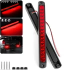 2 Pack 10 Inch Red LED Trailer Tail Lights Sequential Brake Light 12V Universal
