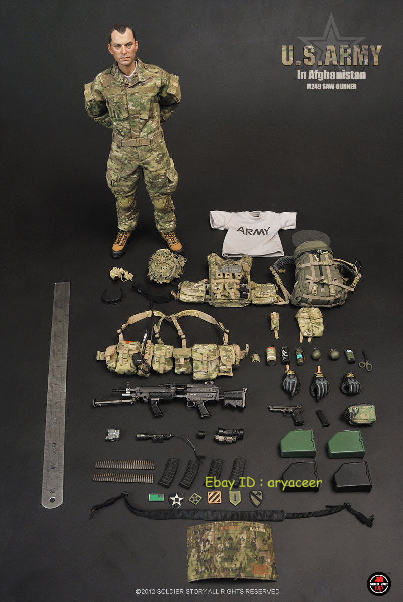 Soldier Story SS068 U.S. Army In Afghanistan M249 Gunner 1/6