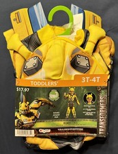 NWT Transformers Rise of the Beasts Bumblebee Toddler Cosplay Costume 3T-4T