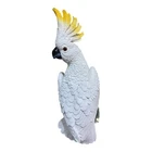 REALISTIC AUSTRALIAN COCKATOO GARDEN STATUE WALL PLAQUE HANGER  36CM FIGURINE