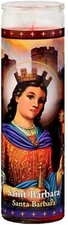 Beauty Santa Barbara Prayer Single (1) Candle, Patron Saint of Mathematicians.
