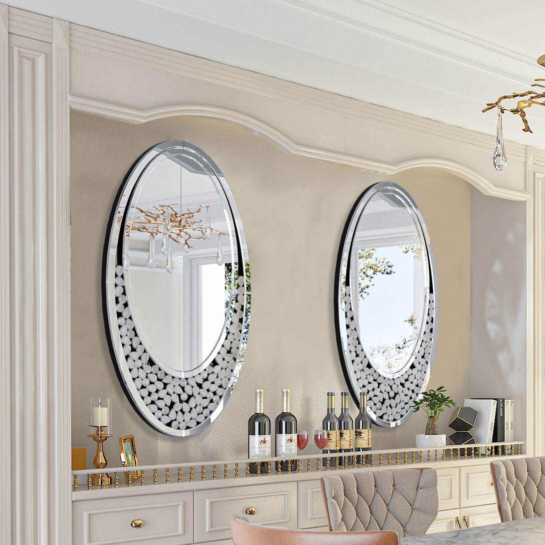 Decorative Bedroom Mirrors Extra Large White Ornate Wall/Floor Mirror