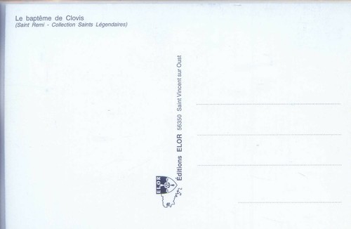 CARTE POSTALE PIERRE JOUBERT - Le baptême de Clovis - Ed. Elor - Picture 2 of 2