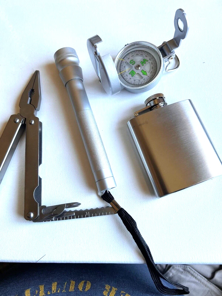 Multi tool Camping Accessories, 4 In 1 Survival Tools Outdoor Hiking Hunting