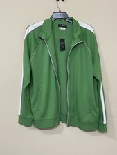 Original Use Men’s Green Zip Up Long Sleeve Comfort Sports Jacket s XXL