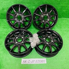 G.speed G05 13x4.0 45 4x100 Mbk Black Light Track Rims Kei Wheels Jdm 4 Piece