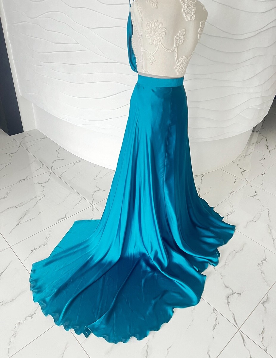 strapless open back dress Greyish Green Lace Applique Prom Dresses Sparkly Tulle Spaghetti Strap –  vigocouture