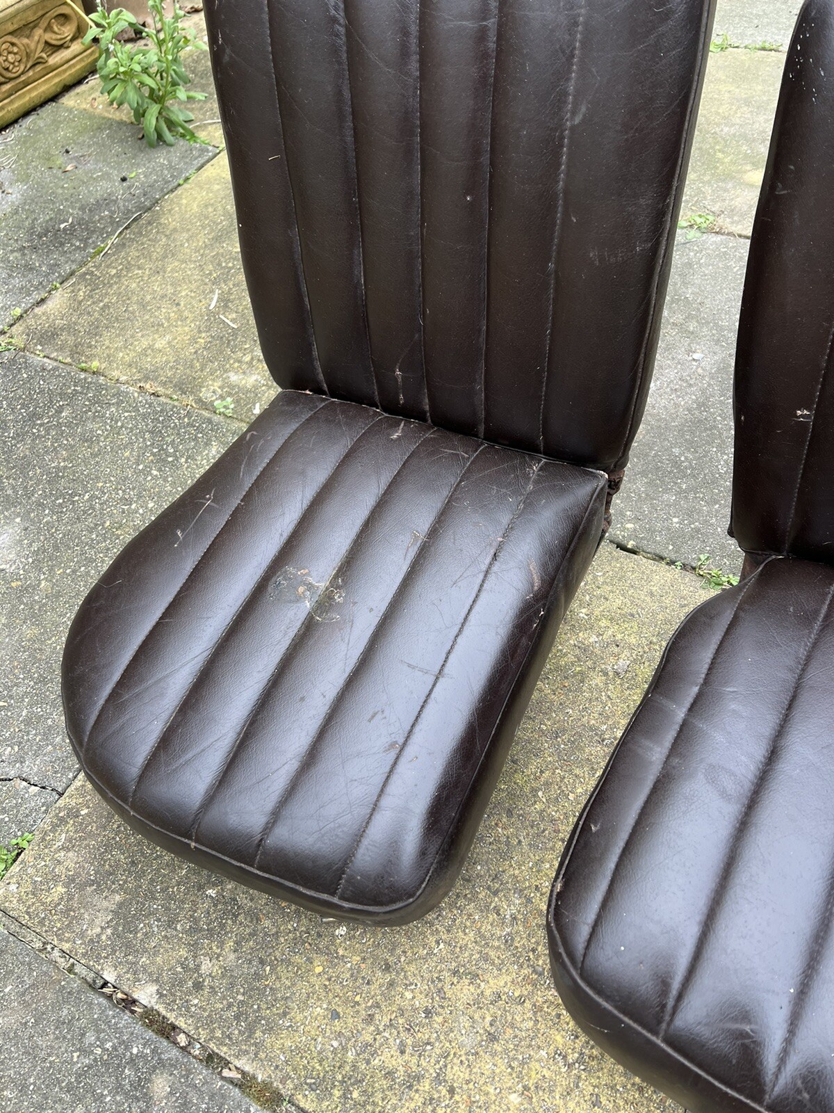 Classic Vintage car leather seats eBay