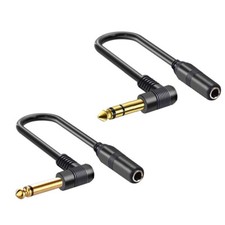 Mikrofon Verlängerungskabel 6,35mm Stecker Buchse Audio Klinken Kabel Ellbogen