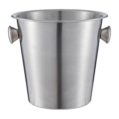 Buckingham Stainless Steel Wine Bottle Cooler - 4.8 Litre Hammered Finish Ice Bucket For Champagne, Wine & Drinks | Wedding & Party Chiller-322993