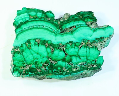233 CT NATURAL FLOWER PLUME MALACHITE POLISH SLAB TILE UNTREATED GEMSTONE MJ-642