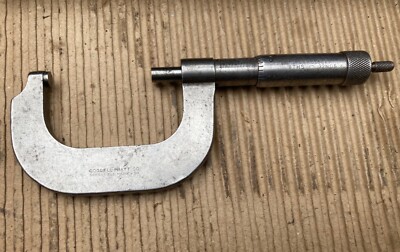 USA VINTAGE GOODELL-PRATT 1-2'' MIKROMETER. GREENFIELD MASS. 