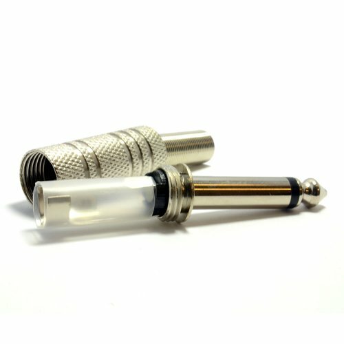 6.35mm 0.6cm Metálico Mono Jack Conector & Alivio de Tensión Guitarra/Altavoz - Imagen 12 de 12