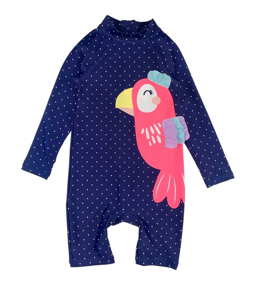 Baby Mädchen Badeanzug Overall Einteiler mit UV Schutz 40 Schwimmazug Gr. 86/92