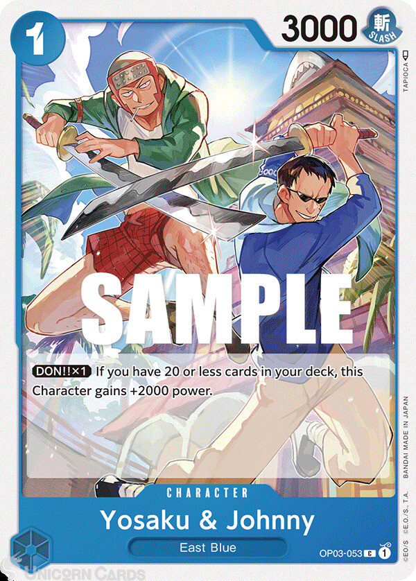 OP03-053 Yosaku & Johnny :: Common One Piece TCG Card :: OP03: Pillars of Streng