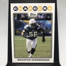 2008 Topps Football Shawne Merriman #232 San Diego Chargers