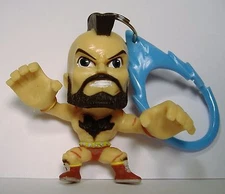 STREET FIGHTER ZANGIEF BACKPACK HANGER SUPER DEFORMED VINYL FIGURE CAPCOM RARE