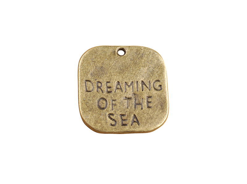 30PCS Antiqued Bronze DREAMING OF THE SEA Charm Pendants
