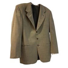 Valentino Uomo Vintage 1980s Blazer Houndstooth 100 Wool Italy 39 Regular