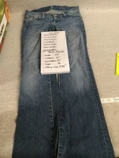 7 For All Mankind womens Denim Jeans Blue Actual Size 28 bootcut Cotton