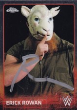 Erick Rowan Signed 2015 Topps Chrome WWE Card #27 AEW Redbeard Noah Autograph