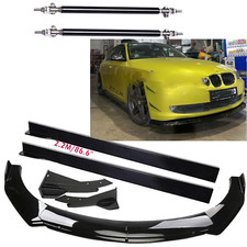 Front Bumper Lip Spoiler Diffuser Side Skirt Splitter Rear For 5-series 520i