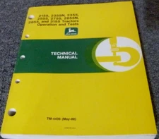 John Deere 2955 3155 Tractor Operation & Tests Service Technical Manual TM4436