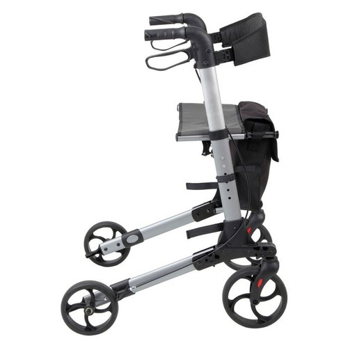 Days Deluxe Lightweight Rollator - Lockable Loop Brakes, Built-in Rest Seat - Picture 2 of 11