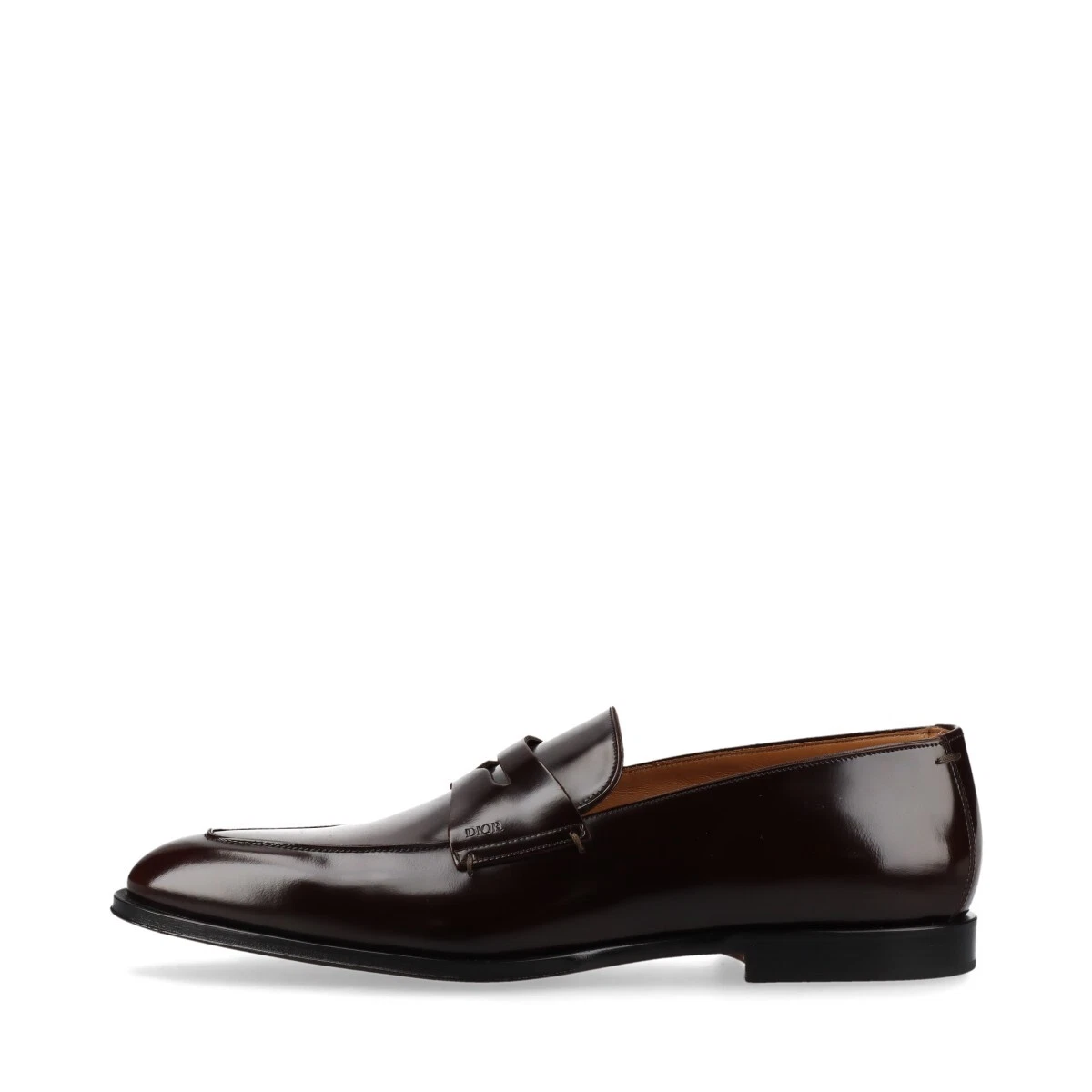 Mocassins Dior cuir 43 homme marron ME0322 sac inclus