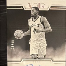 🔥🏀2024-25 Panini Noir Joe Johnson B+W  Autograph /99 Brooklyn Nets NBA