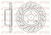 2X Remsa Bremsscheibe 6817.10 312Mm FüR Mercedes Klasse W220 V220 280 220 063