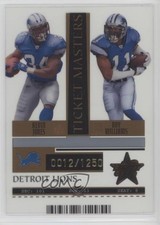 2005 Leaf Rookies & Stars Ticket Masters /1250 Kevin Jones Roy Williams #TM9 0c2
