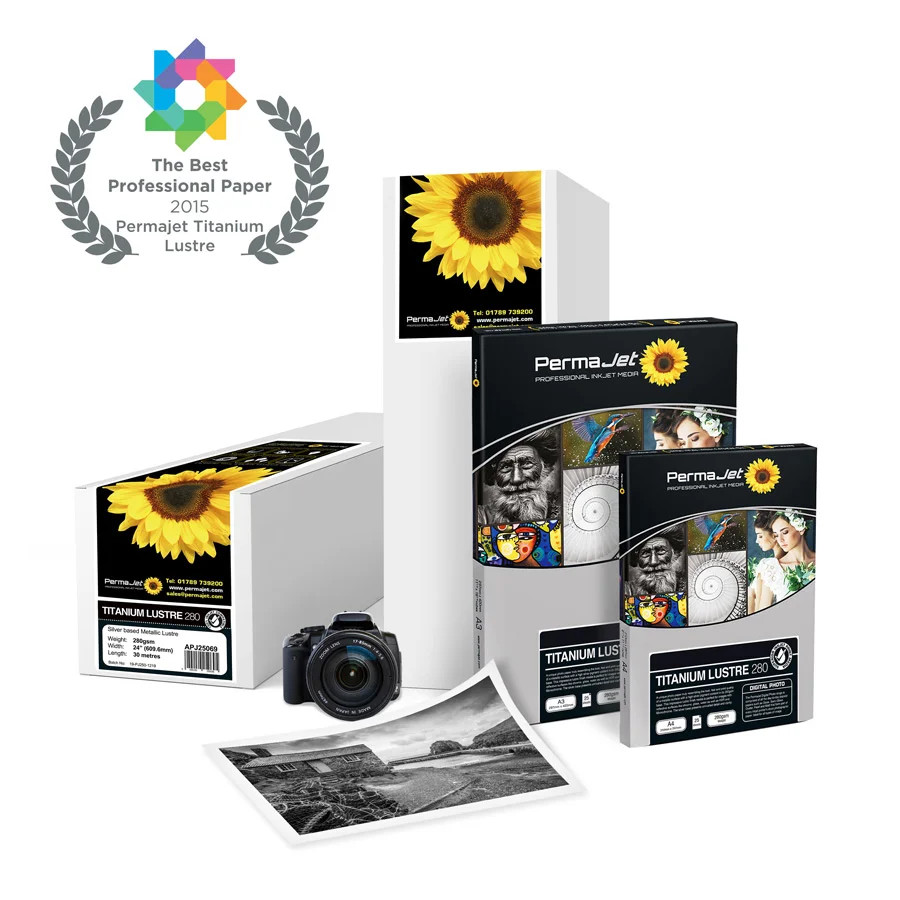 PermaJet Titanium Lustre 280 A4 Photo Paper - 25 Sheets - 25012
