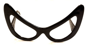 Vintage Catwoman Glasses Nasta Spider Woman Cat Eyes Plastic Eyeglass Costume