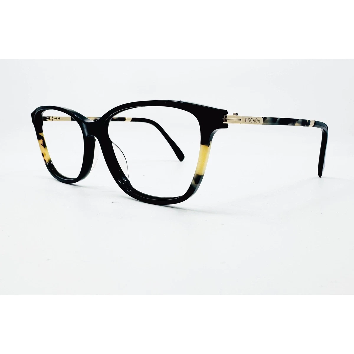 Escada Eyeglasses Frames‎ Black Gold Semi Rimless Designer 54-17 66cfabfceaab55e75fd15d59.jpg?v  main image 3