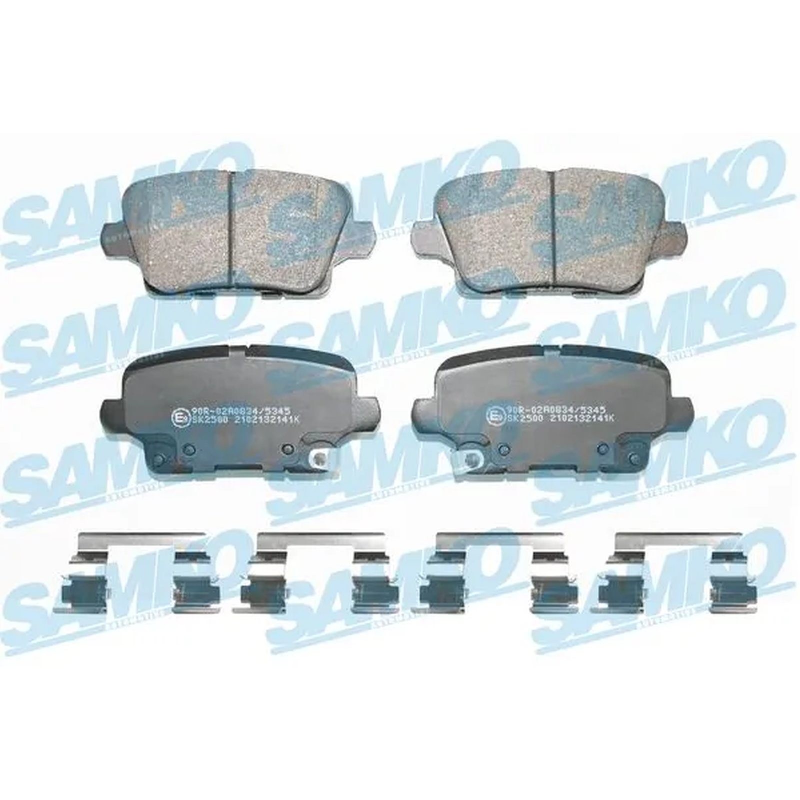 1x ORIGINAL® SAMKO Bremsbelagsatz, Scheibenbremse Hinten für Opel INSIGNIA B
