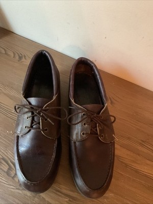 VTG Sebago Hand Sewn Brown Leather Loafers Men s Size 10M-Great Condition