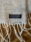 Set of 2 gray wool scarfs, Ireland; Foxford (light) & The Woolen Market (dark) — photo 4