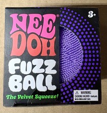 Schylling NEEDOH Fuzzball Purple Edition Authentic Factory Sealed Velvet Squeeze